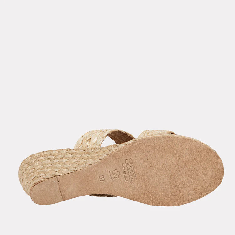 Andre assous 2025 espadrille wedge