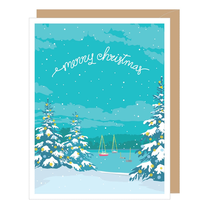 Christmas Harbor Holiday Card Box