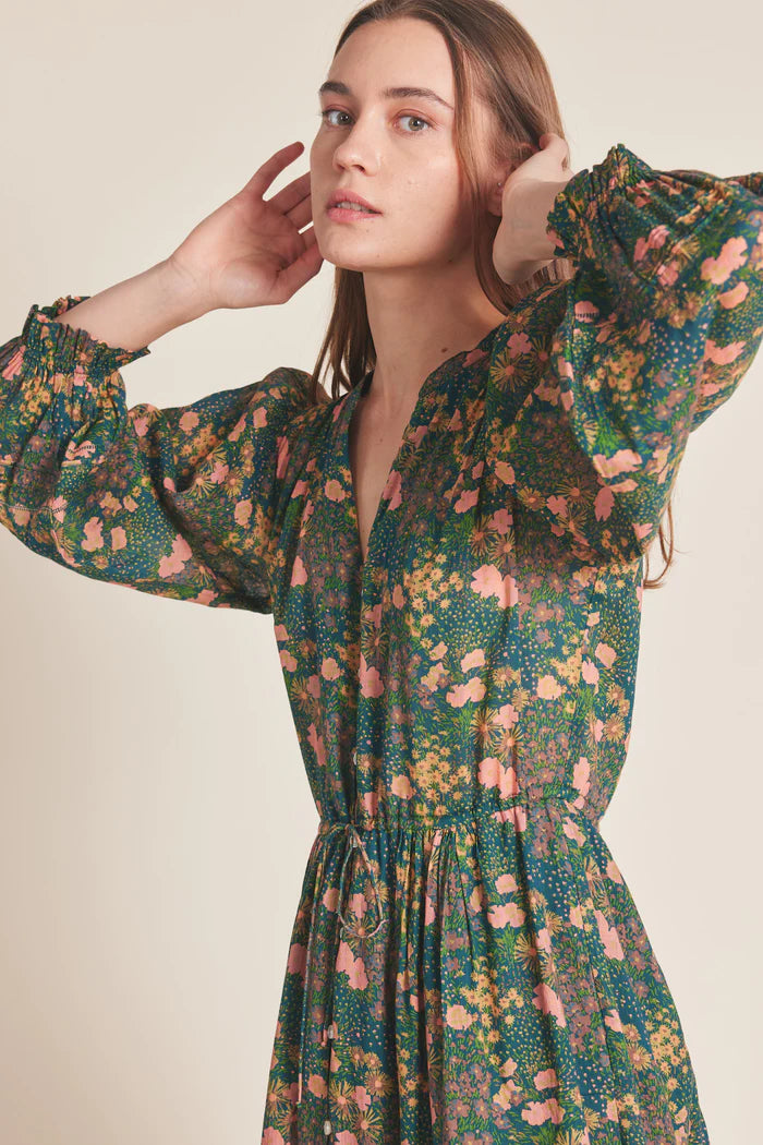 Birds of Paradis Sylvie Floral Print Dress