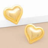 RHO Jewelry Heart Stud Earring