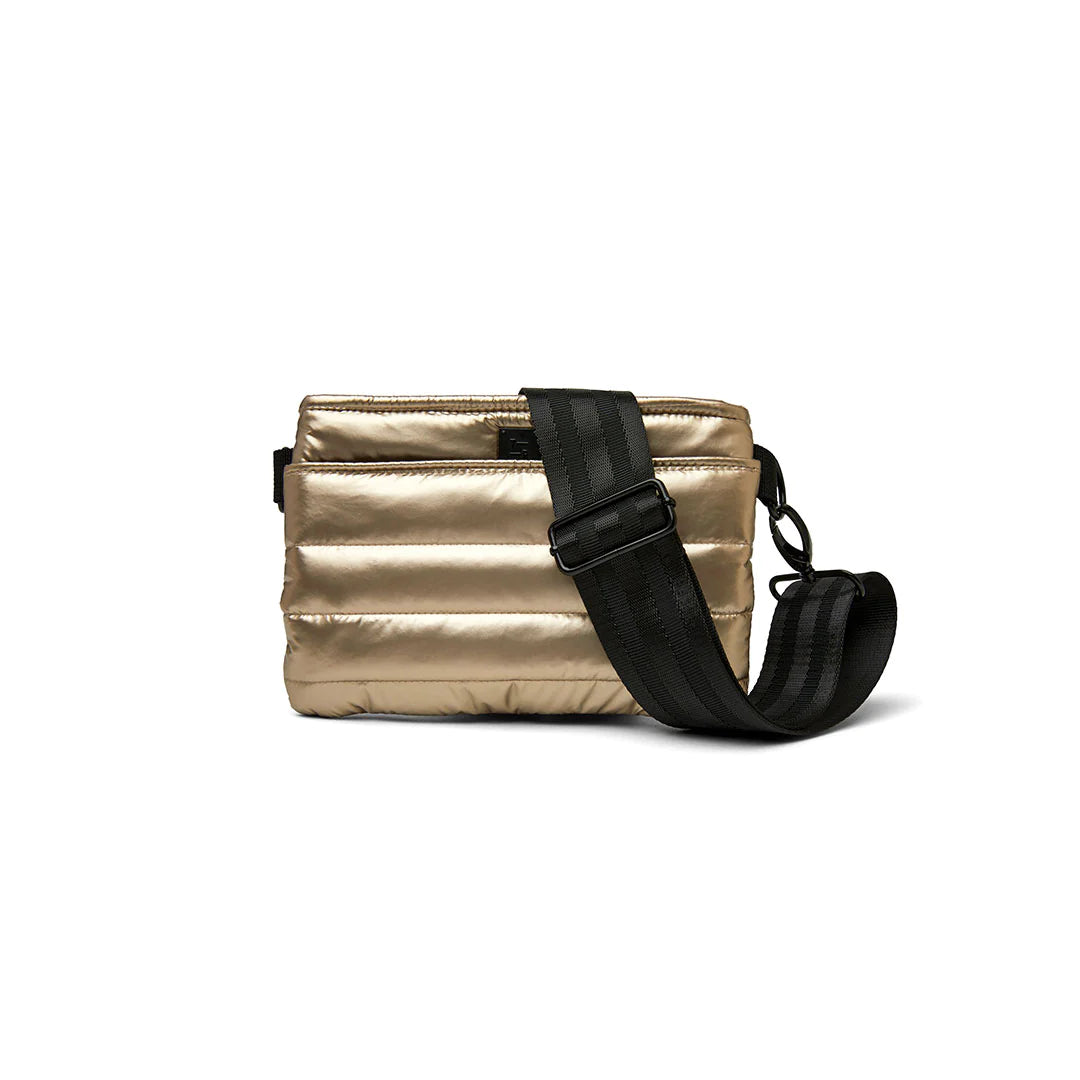 Vegan Leather Think Royln Bar Bag Lux Metallic Gold - Convertible Crossbody