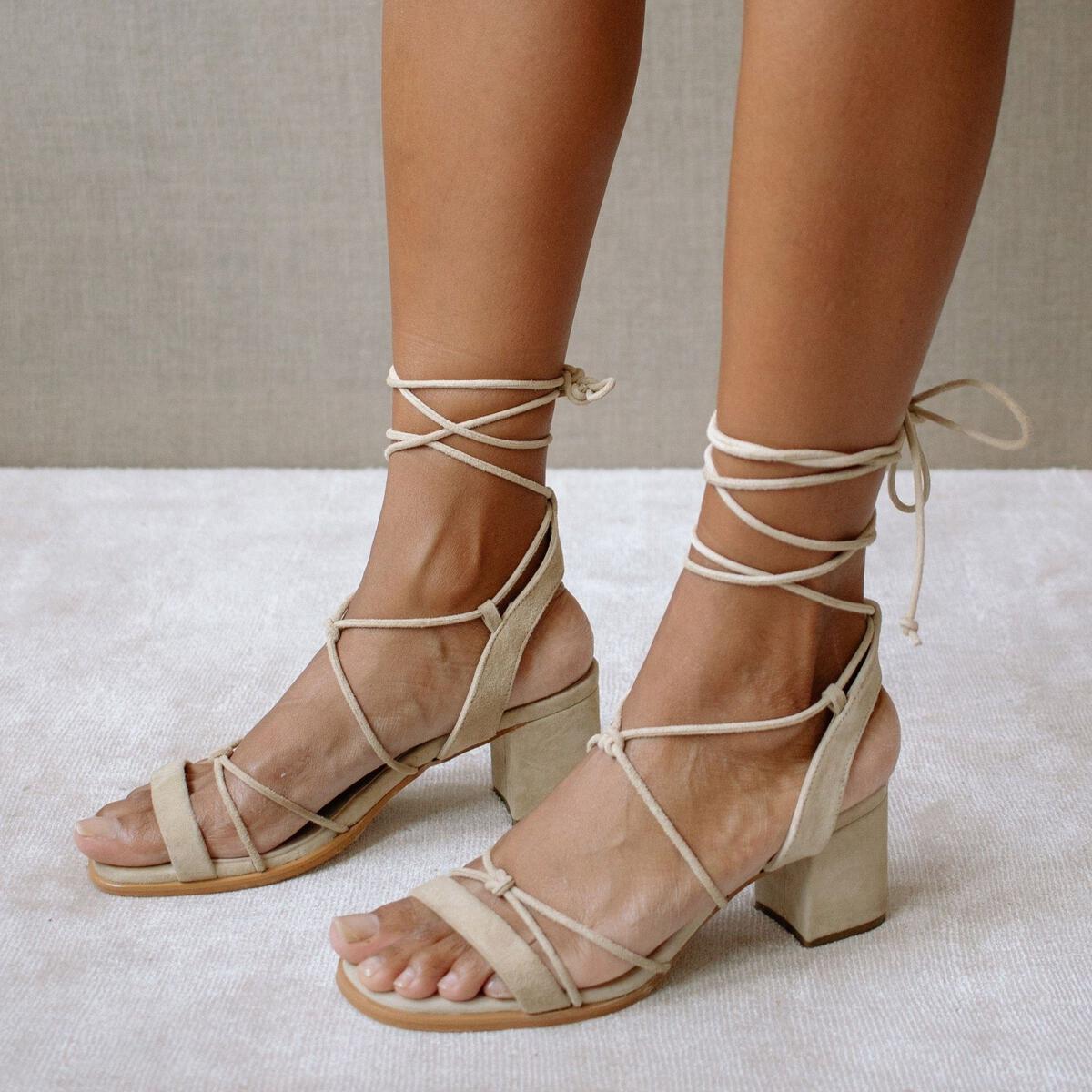 Alohas Sophie Block Heel Sandal Shop Chou Chou