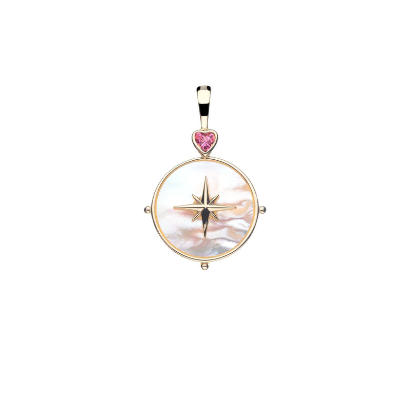 Jane Win Forever Mother of Pearl North Star Pendant