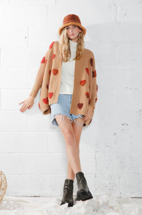 Look by M Sweet Love Cape Cardigan