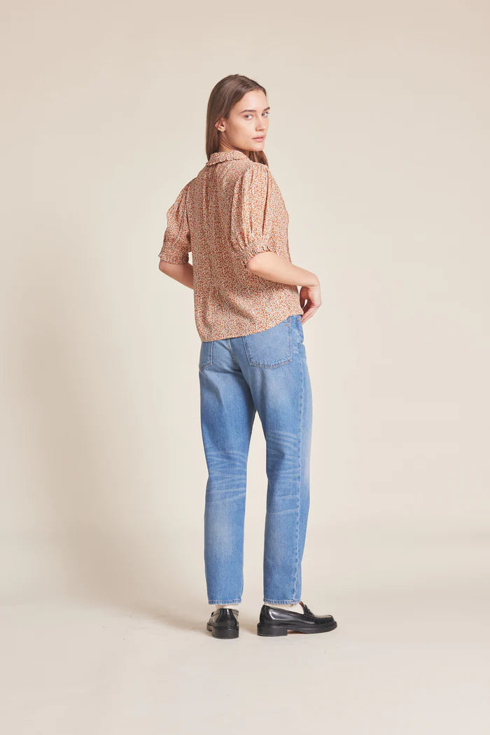 Birds of Paradis Bellflower Gemma Blouse