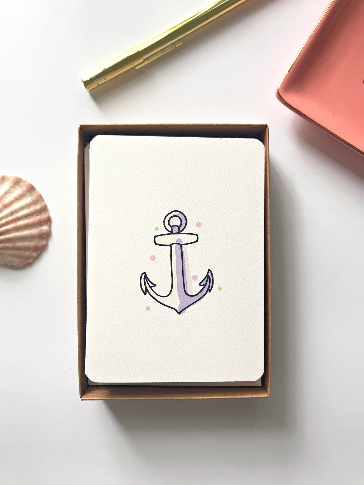 Nautical Anchor Boxed Card Set