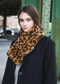 Look by M Leopard Fury Keyhole Scarf Final Clearance