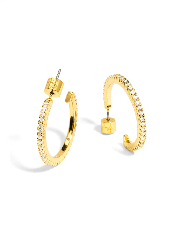 RHO Jewelry Small Pavz Hoop Earring – Shop Chou Chou RHO Jewelry Small Pavz Hoop Earring – Shop Chou Chou