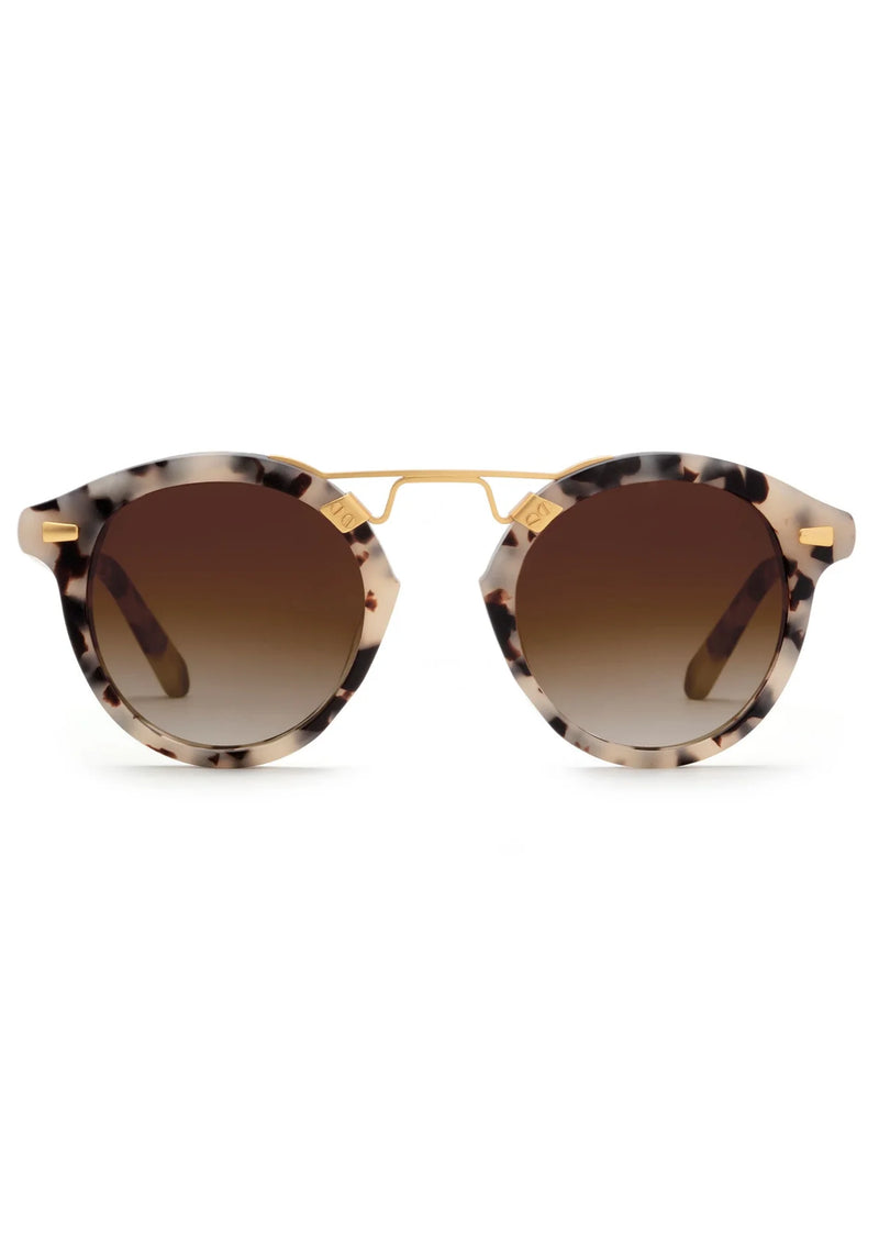 Krewe St. Louis II Matte Oyster 24K Sunglasses