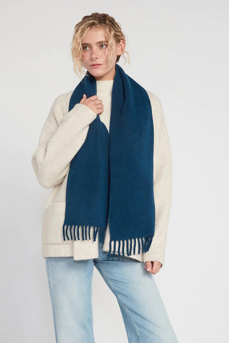 Look by M Wool Blend Fringe Scarf