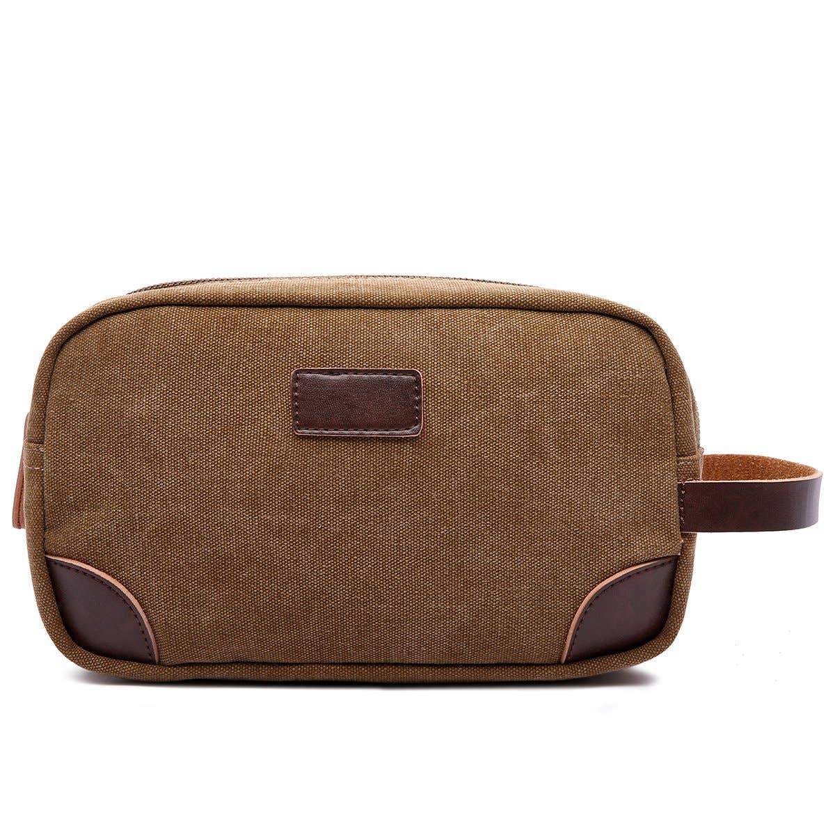 Mad Men Canvas and Leather Dopp Kit