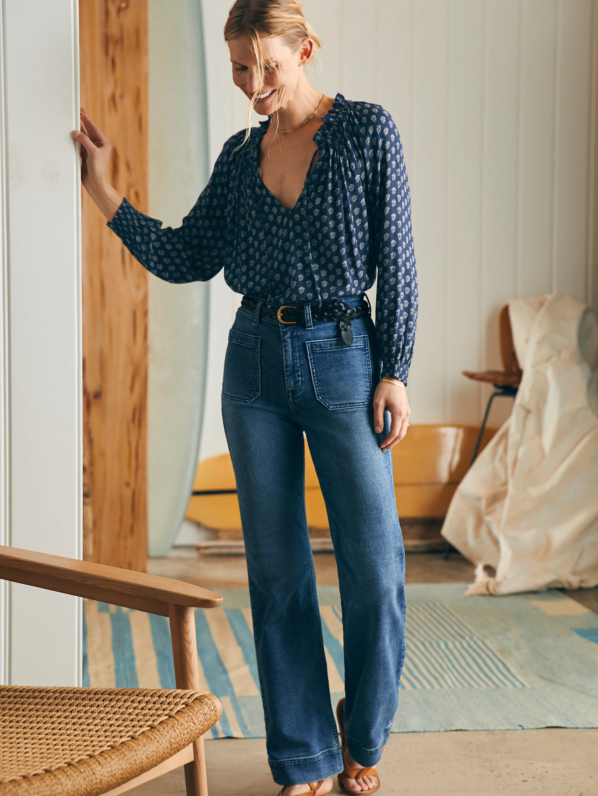 Faherty Emery Blouse