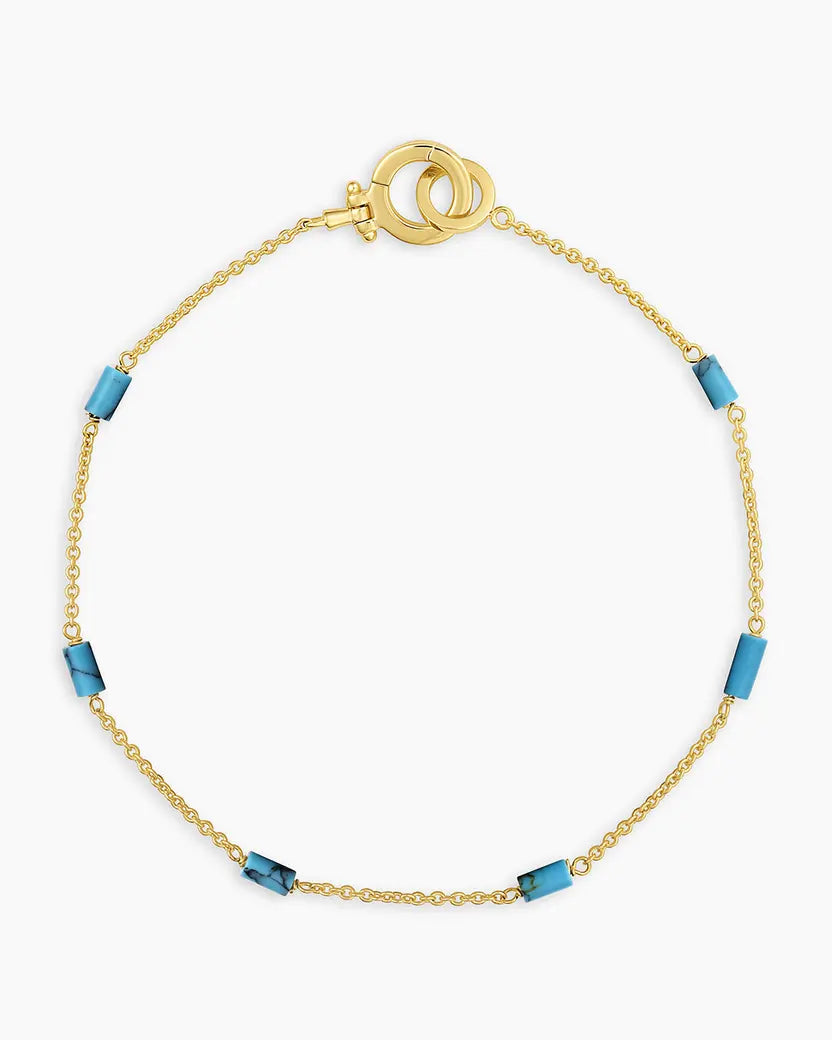 Gorjana Tatum Turquoise Bead Bracelet