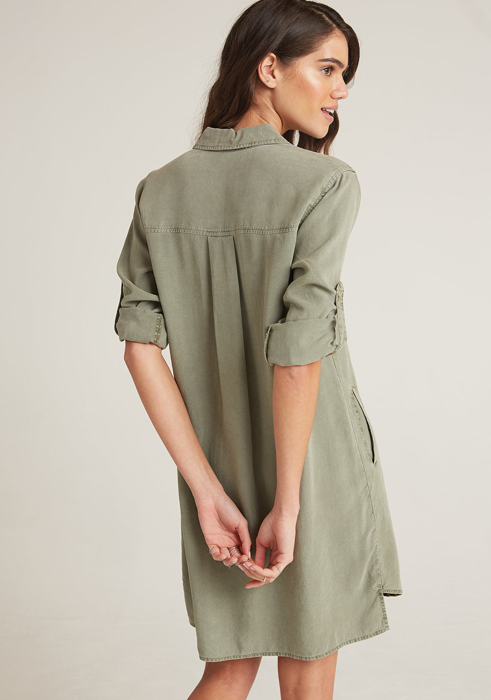 Bella Dahl Long Sleeve A Line Shirt Dress