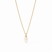 Julie Vos Celeste Pearl Solitaire Necklace