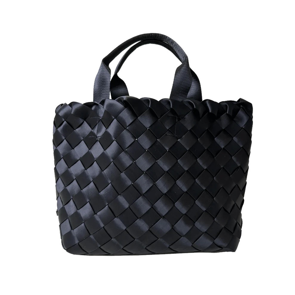 Ahdorned Layla Woven Satin Tote by Chou Chou