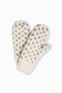 Look by M Mini Hearts Mittens