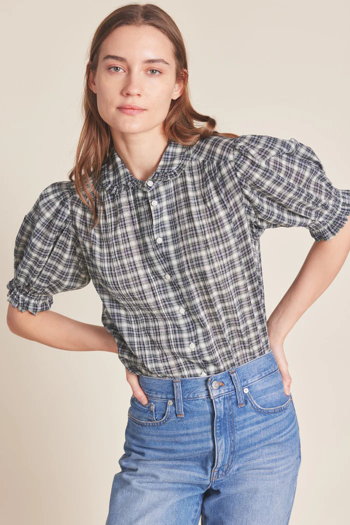 Birds of Paradis Gemma Plaid Blouse