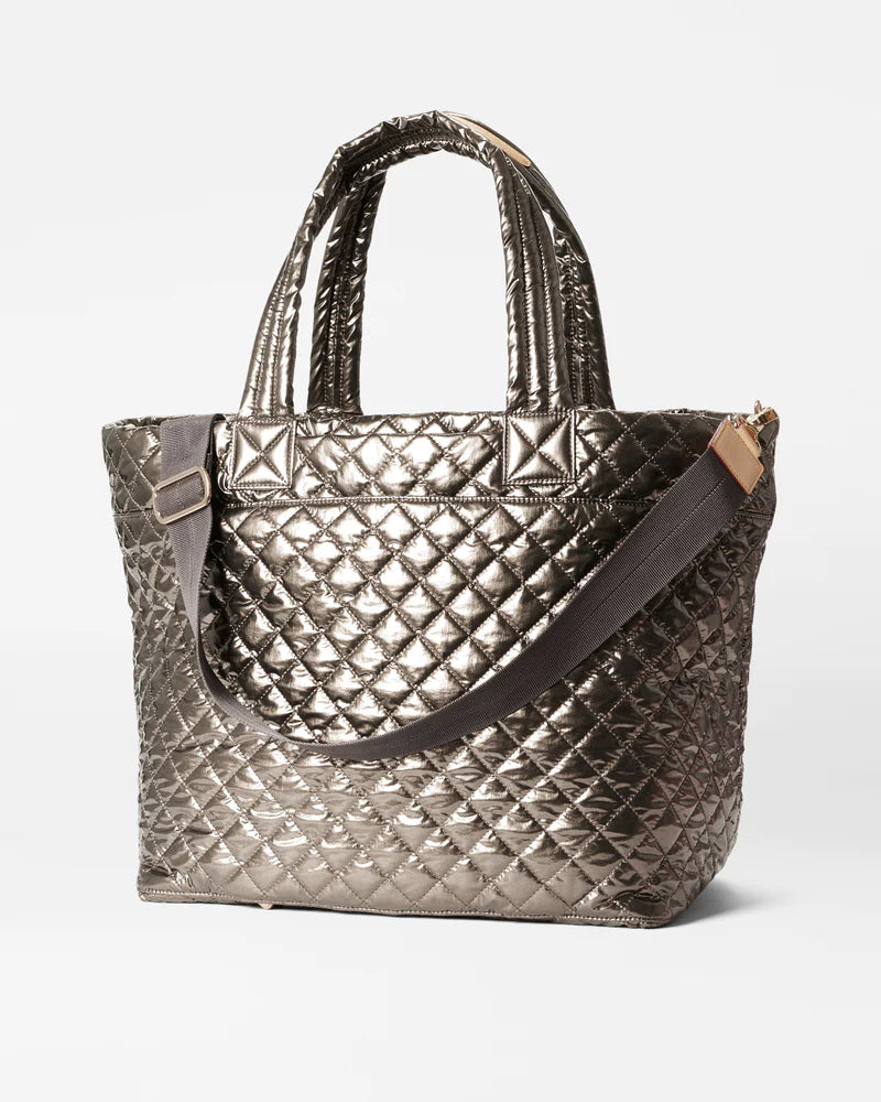 MZ Wallace Moondust Metallic Lacquer Tote Deluxe