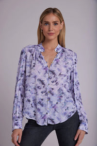 Bella Dahl Lilac Floret Print Blouse