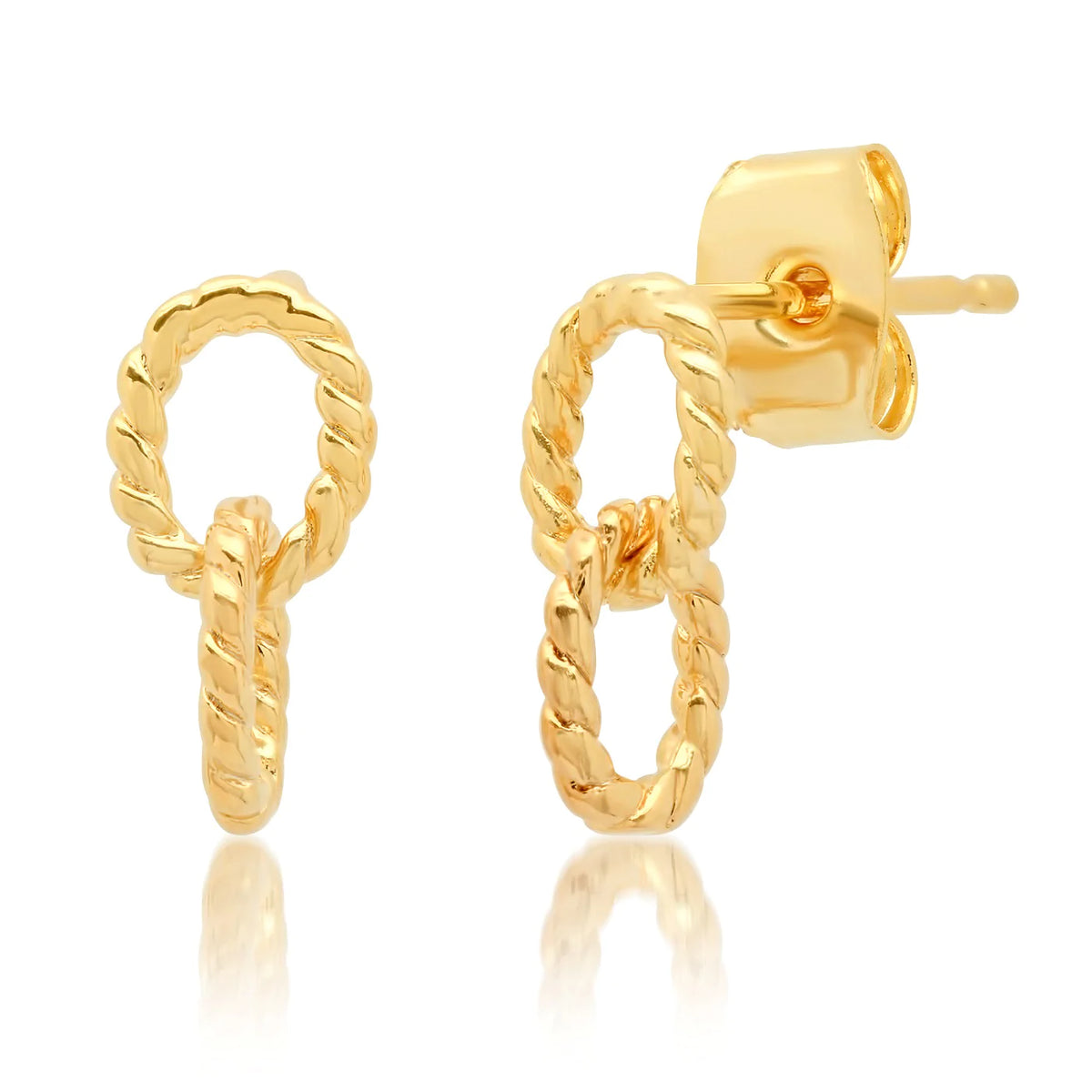 Tai Braided Rope Dangle Studs