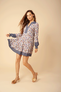 Hale Bob Sorrel Medallion Print Dress