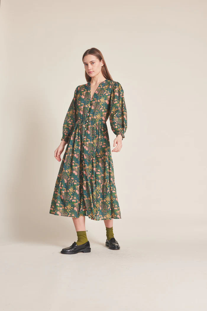 Birds of Paradis Sylvie Floral Print Dress