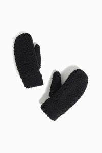 Look by M Faux Sherpa Mittens