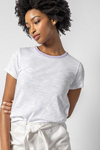 Lilla P Short Sleeve Colorblock Crew Tee