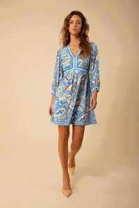 Hale Bob Brianna Paisley Print Dress