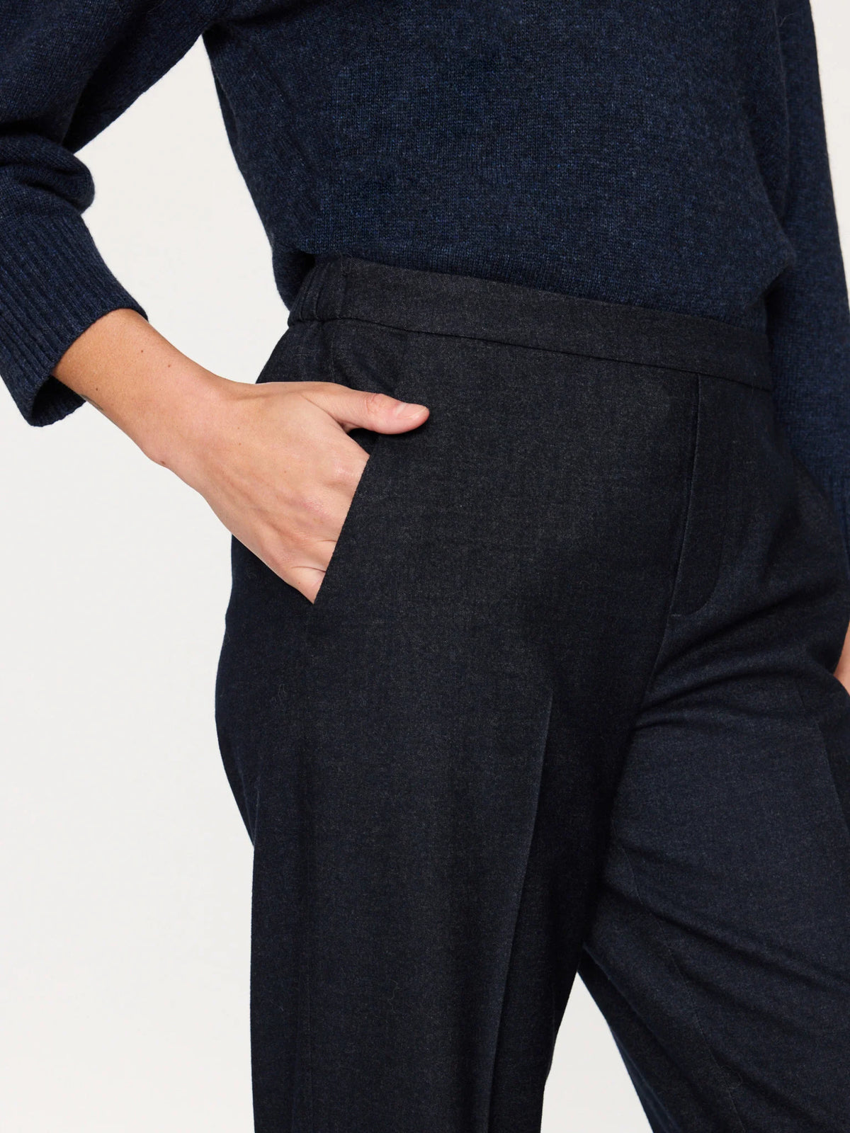 Brochu Walker Navy Westport Brushed Pant